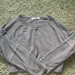 Altar'd State Purple Long Sleeve Tee